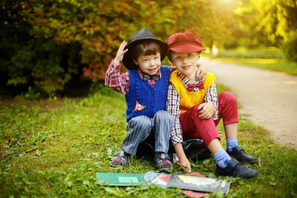 Kinder Rollenspiele und Verkleiden